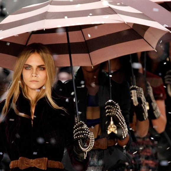 Burberry Prorsum Fall 2012 Gold Studded Gloves - Picture 3 of 6